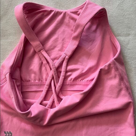 All in Motion Kids Ribbed Pink Tank Top - Picture 4 of 4